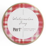 Pier 1 Watermelon Zing Filled 3-Wick 14oz Candle