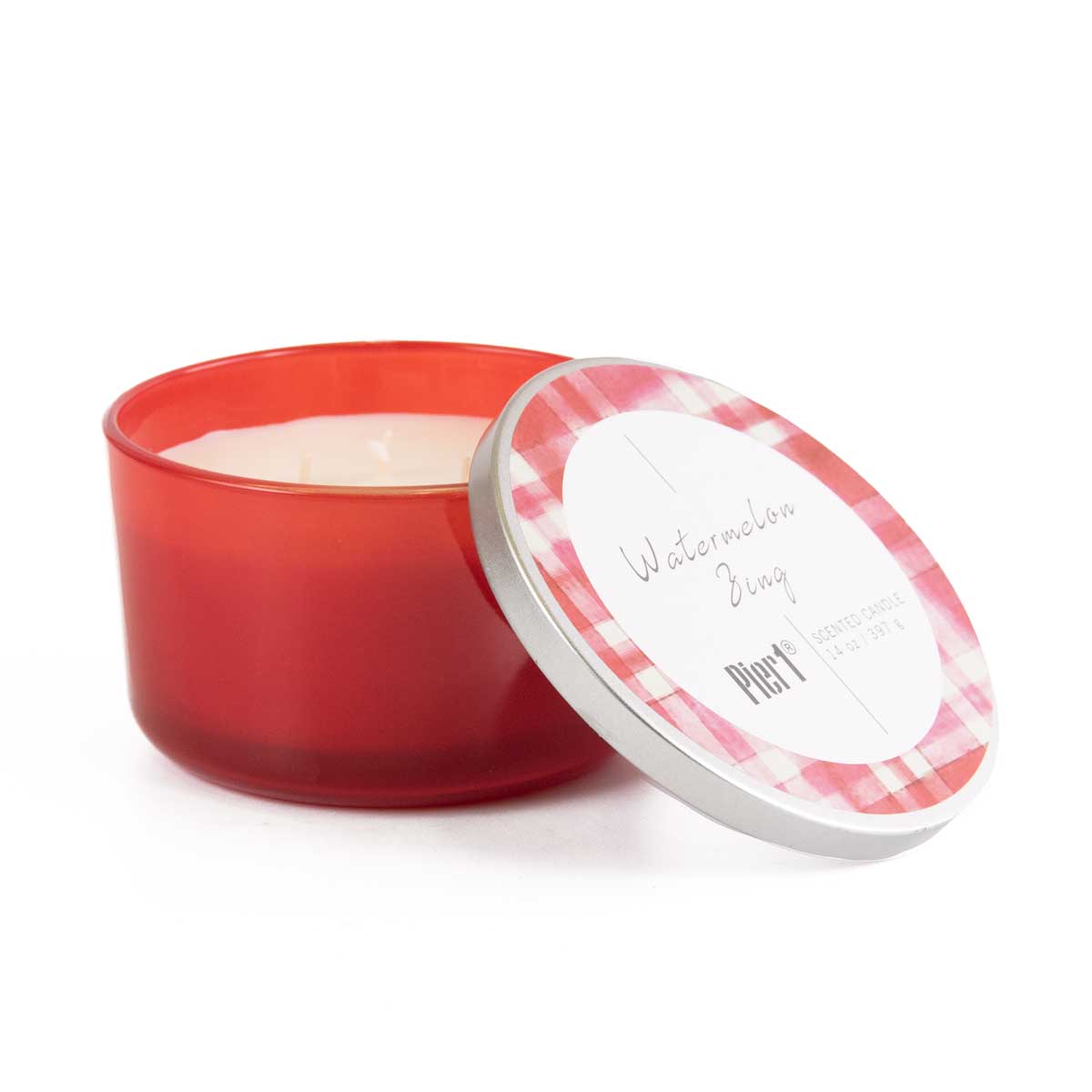 Pier-1-Watermelon-Zing-Filled-3-Wick-14oz-Candle-Candles