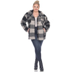 Plaid Shacket - Plus - DressbarnCoats & Jackets