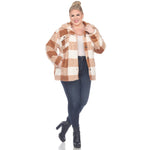 Plaid Shacket - Plus - DressbarnCoats & Jackets