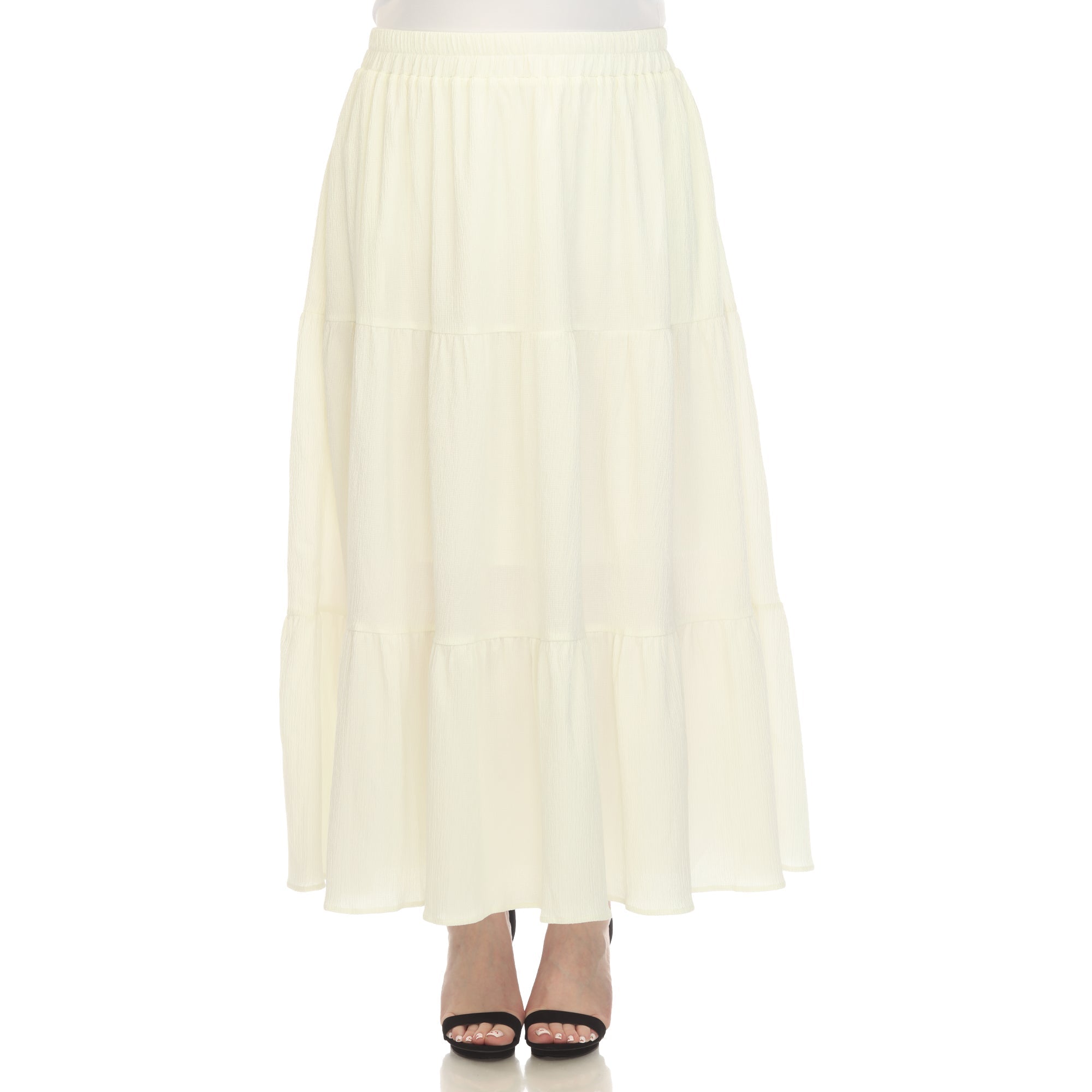 Pleated Tiered Maxi Skirt - Plus - DressbarnSkirts