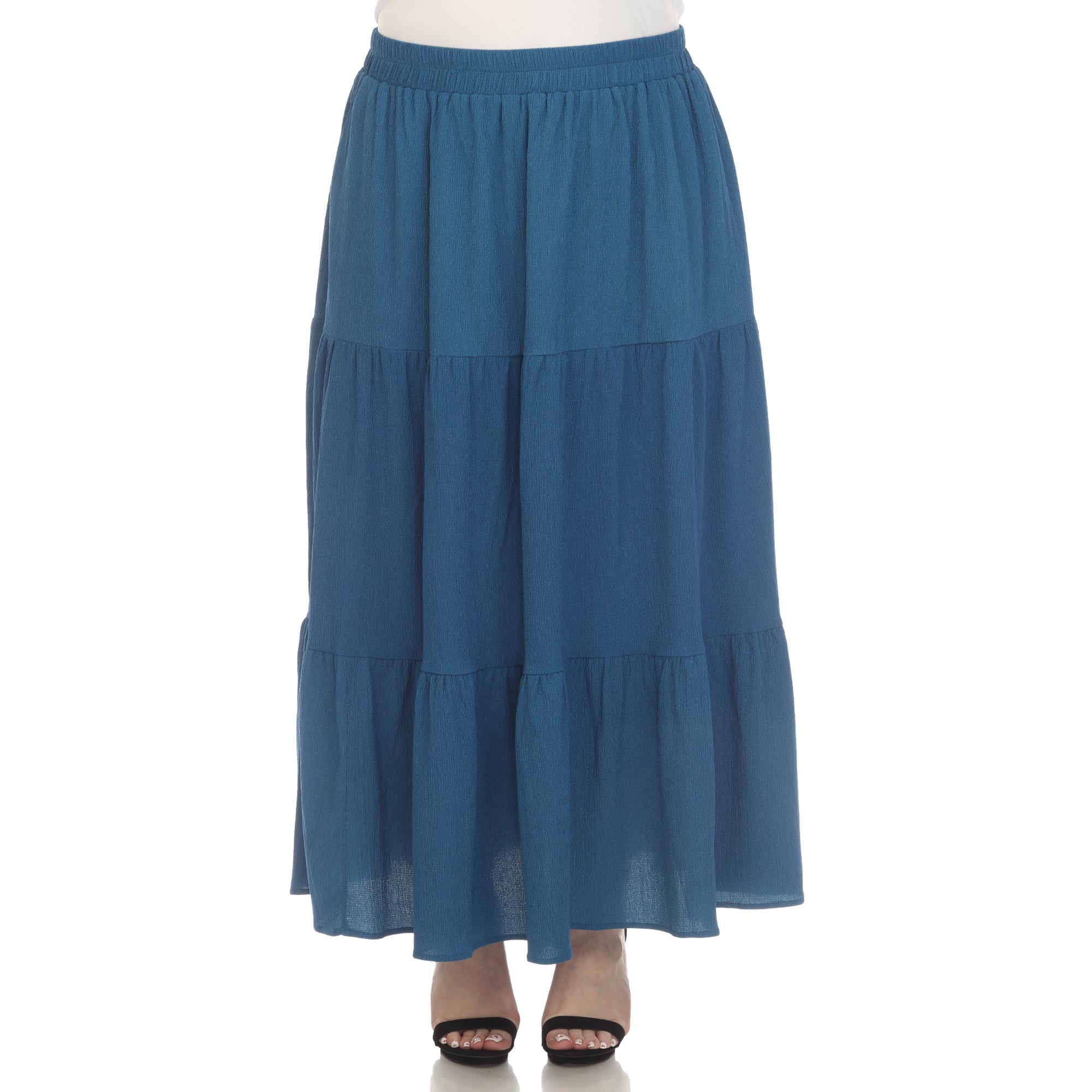 Pleated Tiered Maxi Skirt - Plus - DressbarnSkirts