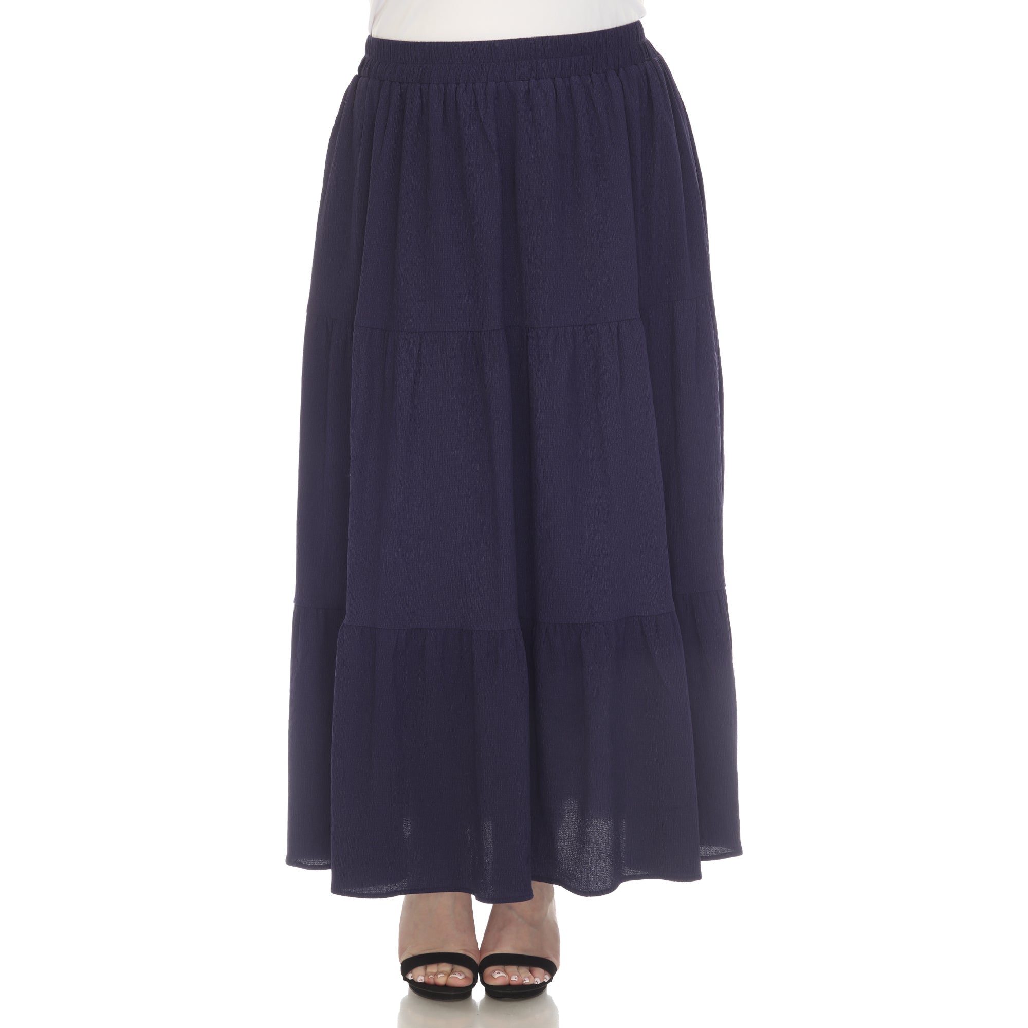 Pleated Tiered Maxi Skirt - Plus - DressbarnSkirts