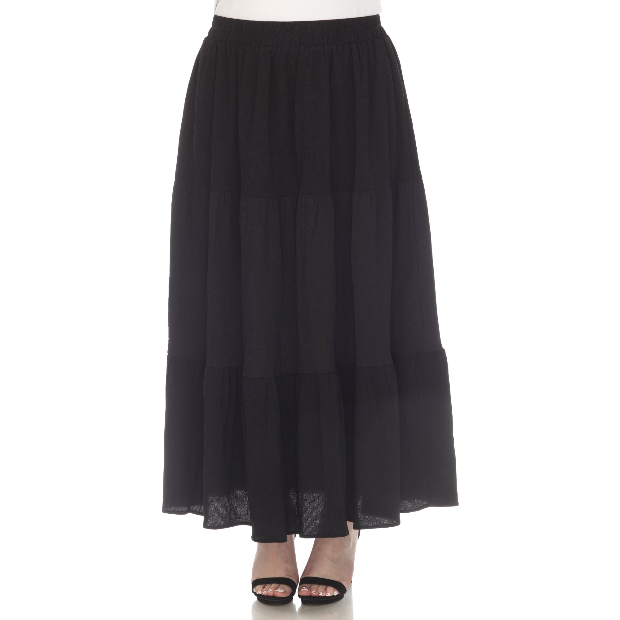 Pleated Tiered Maxi Skirt - Plus - DressbarnSkirts
