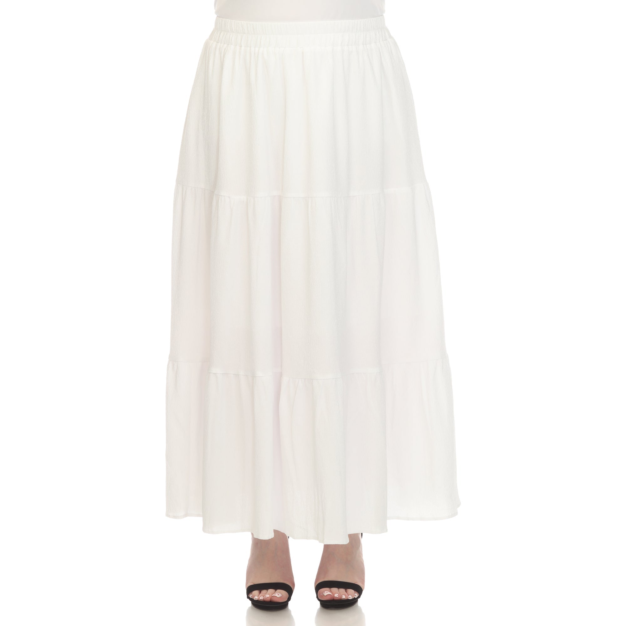 Pleated Tiered Maxi Skirt - Plus - DressbarnSkirts