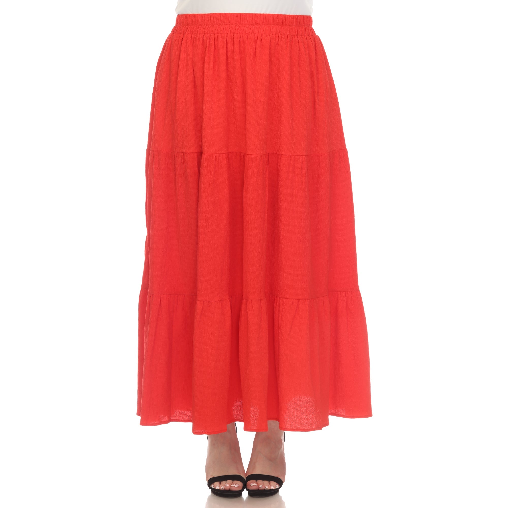 Pleated Tiered Maxi Skirt - Plus - DressbarnSkirts