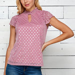 Poppi-Pink Cap Sleeve Top - DressbarnShirts & Blouses