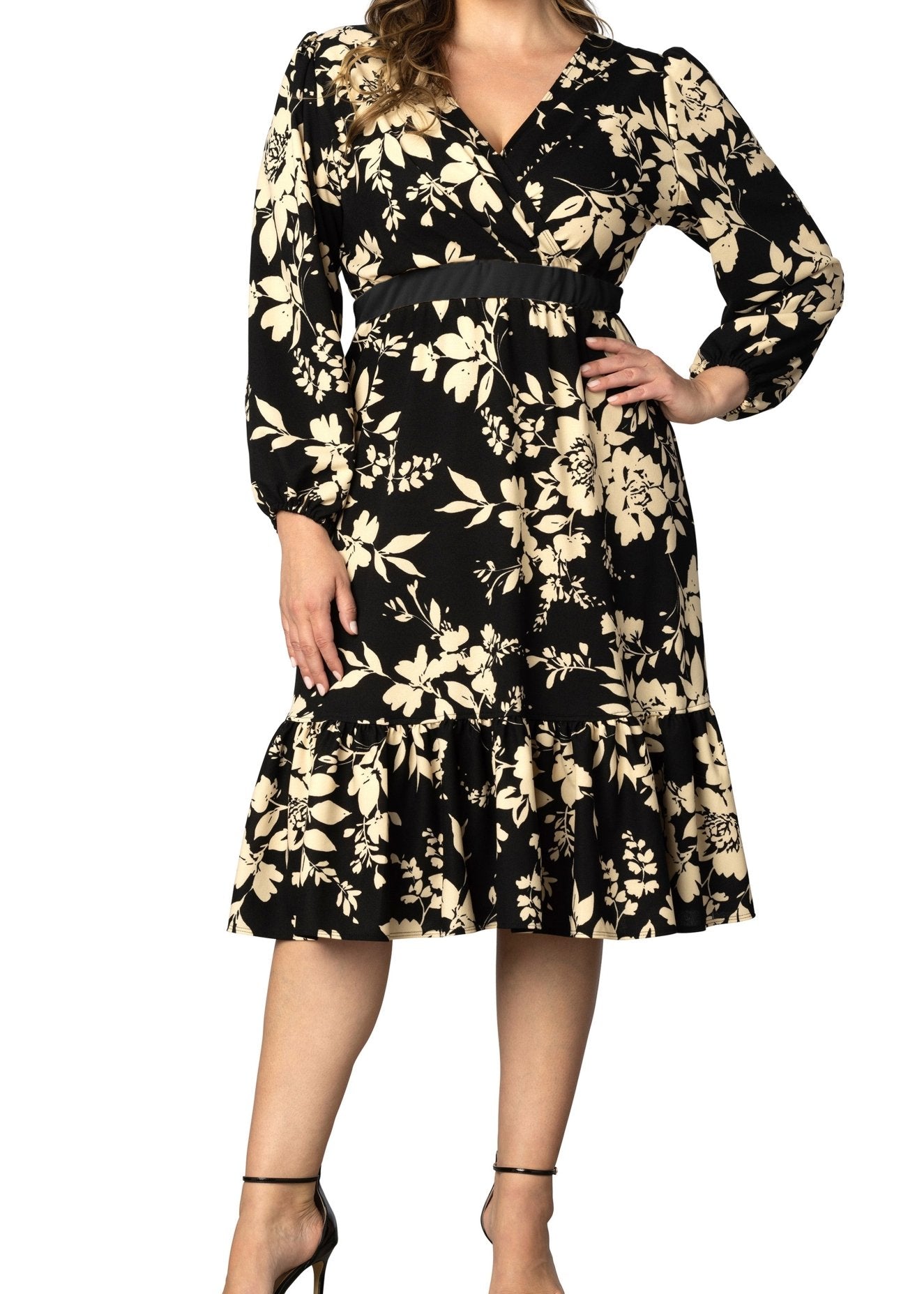 Portia Long Sleeve Cocktail Dress - Plus - DressbarnDresses