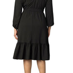 Portia Solid Long Sleeve Cocktail Dress - Plus - DressbarnDresses