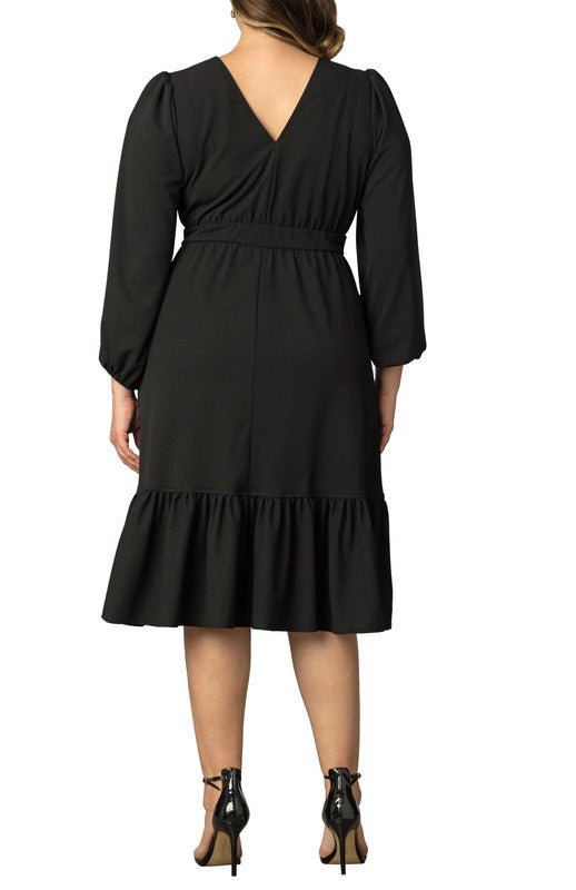 Portia Solid Long Sleeve Cocktail Dress - Plus - DressbarnDresses