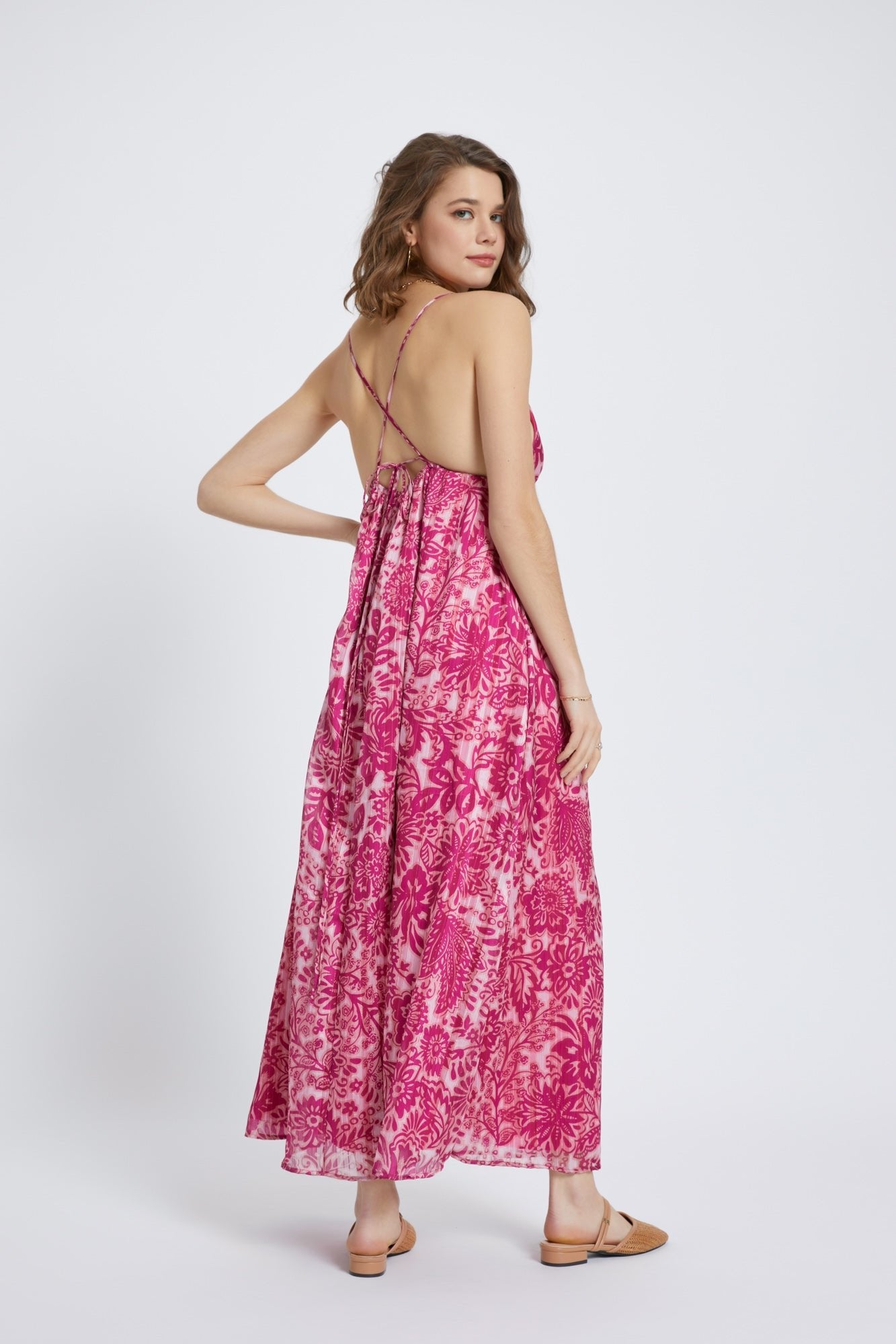 Printed Azure Maxi Dress - DressbarnDresses