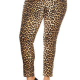 Printed Cheetah Pants - DressbarnPants