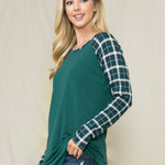 Printed Long Sleeve Top - DressbarnShirts & Blouses