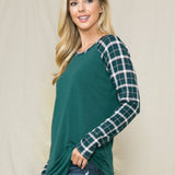 Printed Long Sleeve Top - DressbarnShirts & Blouses