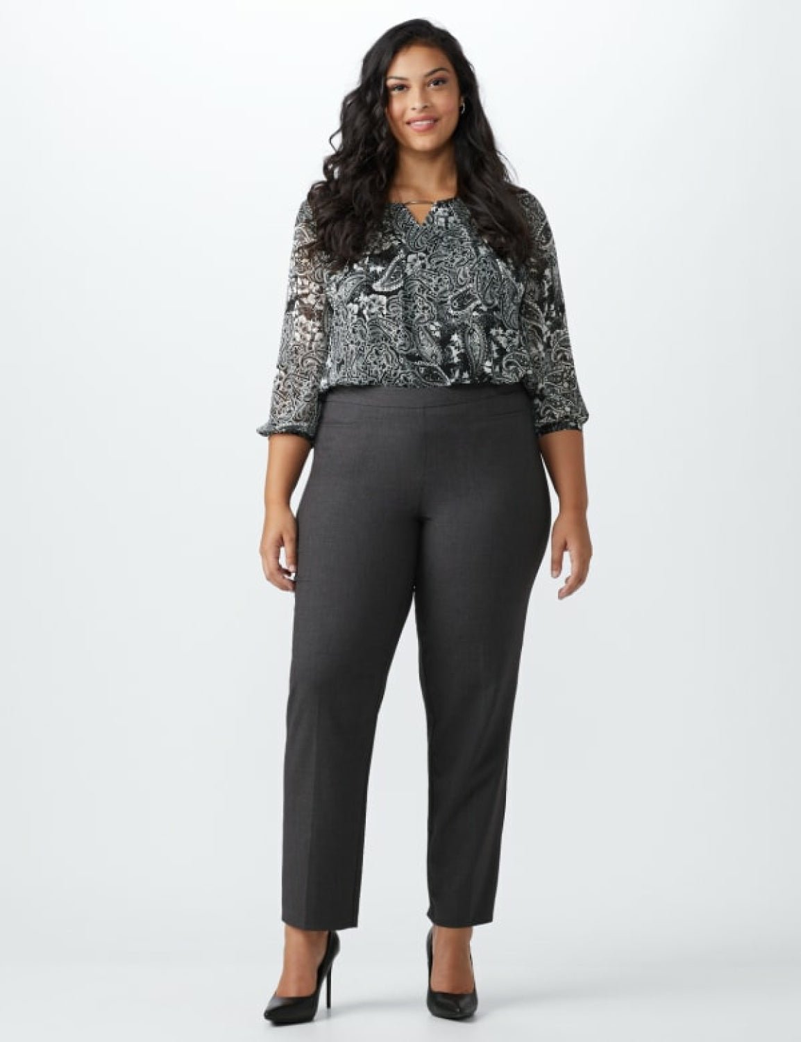 Curvy Tummy Control Work Pants with Real Pockets - ShopperBoard