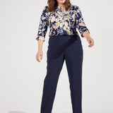 Pull On Tummy Control Pants With L Pockets - Short Length - Plus - DressbarnPants