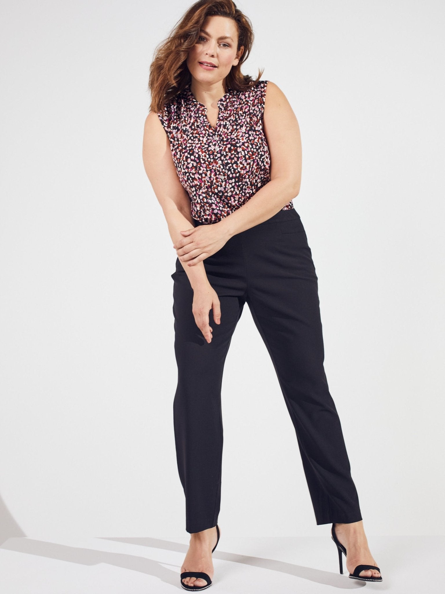 Pull On Tummy Control Pants With L Pockets - Short Length - Plus - DressbarnPants