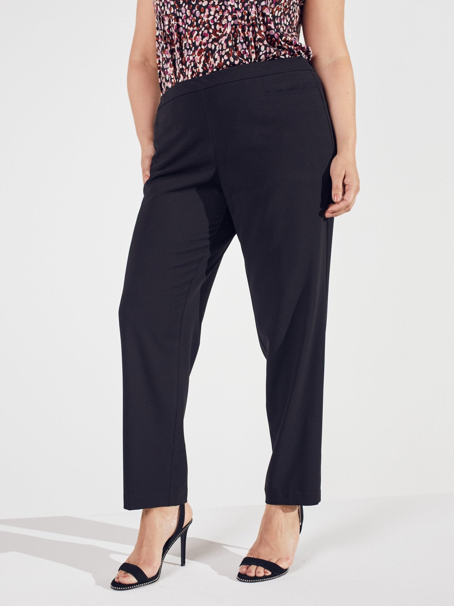 Pull On Tummy Control Pants With L Pockets - Short Length - Plus - DressbarnPants