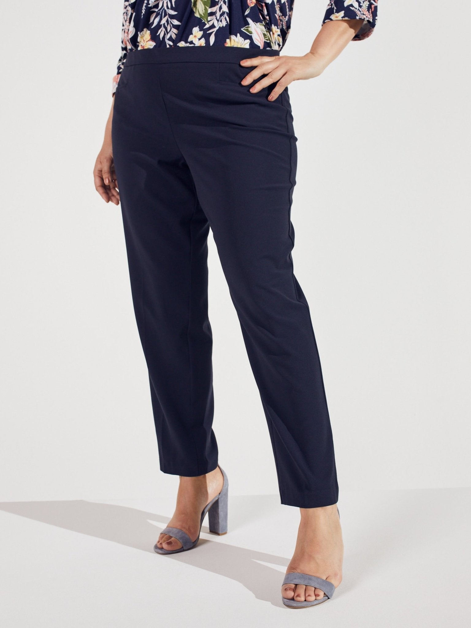 Pull On Tummy Control Pants With L Pockets - Short Length - Plus - DressbarnPants