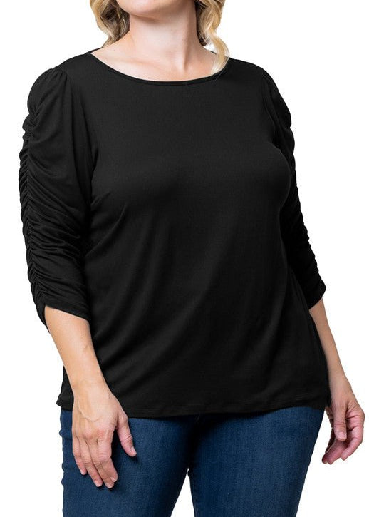 Reverie Ruched Top - Plus - DressbarnShirts & Blouses