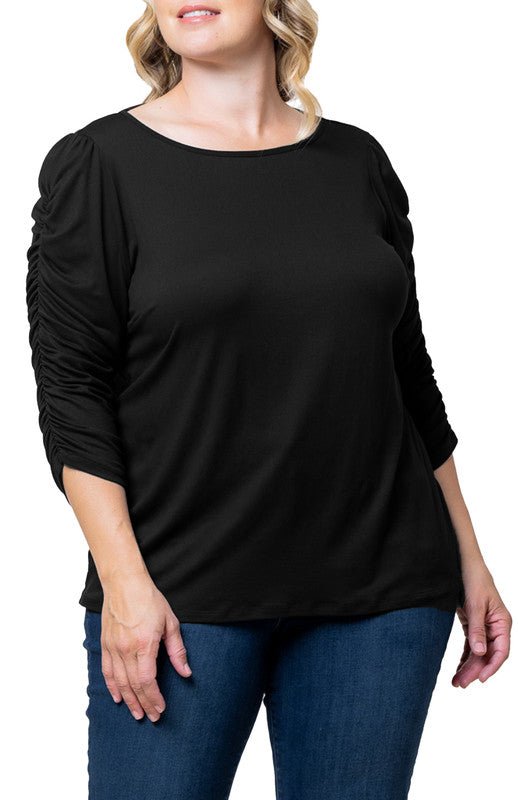 Reverie Ruched Top - Plus - DressbarnShirts & Blouses