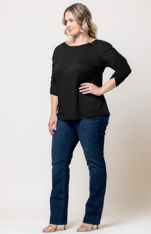 Reverie Ruched Top - Plus - DressbarnShirts & Blouses