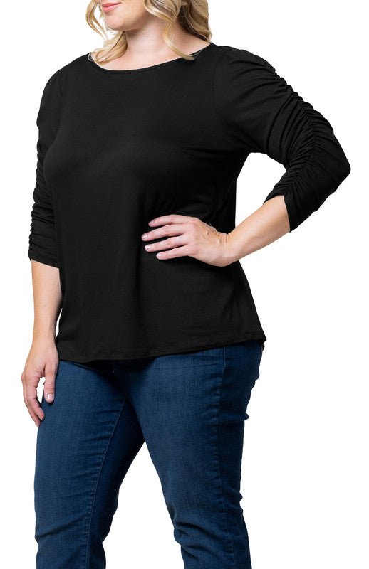 Reverie Ruched Top - Plus - DressbarnShirts & Blouses