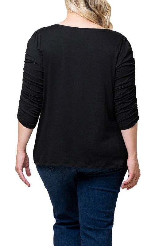 Reverie Ruched Top - Plus - DressbarnShirts & Blouses