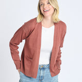 Ribbed Open Cardigan Sweater - DressbarnCardigans