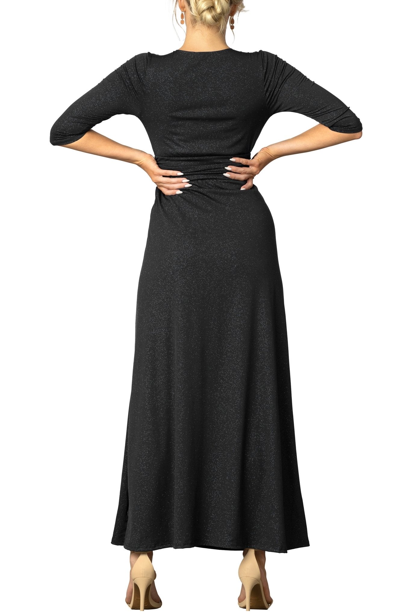 Kiyonna Women's Romanced by Moonlight Evening Gown - Midnight Star - S Kiyonna Women's Romanced by Moonlight Evening Gown - Midnight Star - S