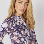 Roz & Ali Bohemian Floral Pintuck Popover - DressbarnShirts & Blouses