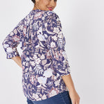 Roz & Ali Bohemian Floral Pintuck Popover - Plus - DressbarnShirts & Blouses
