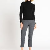 Roz & Ali Millennium Black Grid Pull On Ankle Pants - DressbarnPants