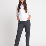 Roz & Ali Millennium Black Grid Pull On Ankle Pants - DressbarnPants