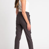 Roz & Ali Millennium Wine Plaid Pull On Ankle Pants - DressbarnPants