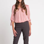 Roz & Ali Millennium Wine Plaid Pull On Ankle Pants - DressbarnPants