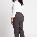 Roz & Ali Millennium Wine Plaid Pull On Ankle Pants - Plus - DressbarnPants