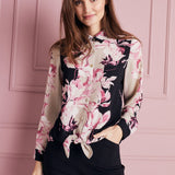 Roz & Ali Placement Print Blouse - DressbarnShirts & Blouses