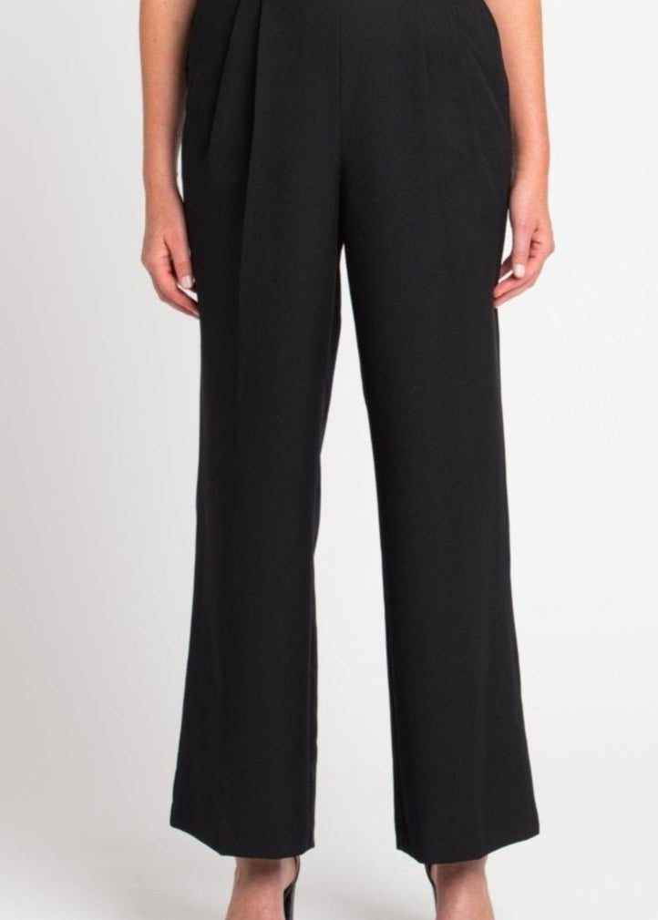 Roz & Ali Pleated Wide Leg Trouser Pants - DressbarnPants