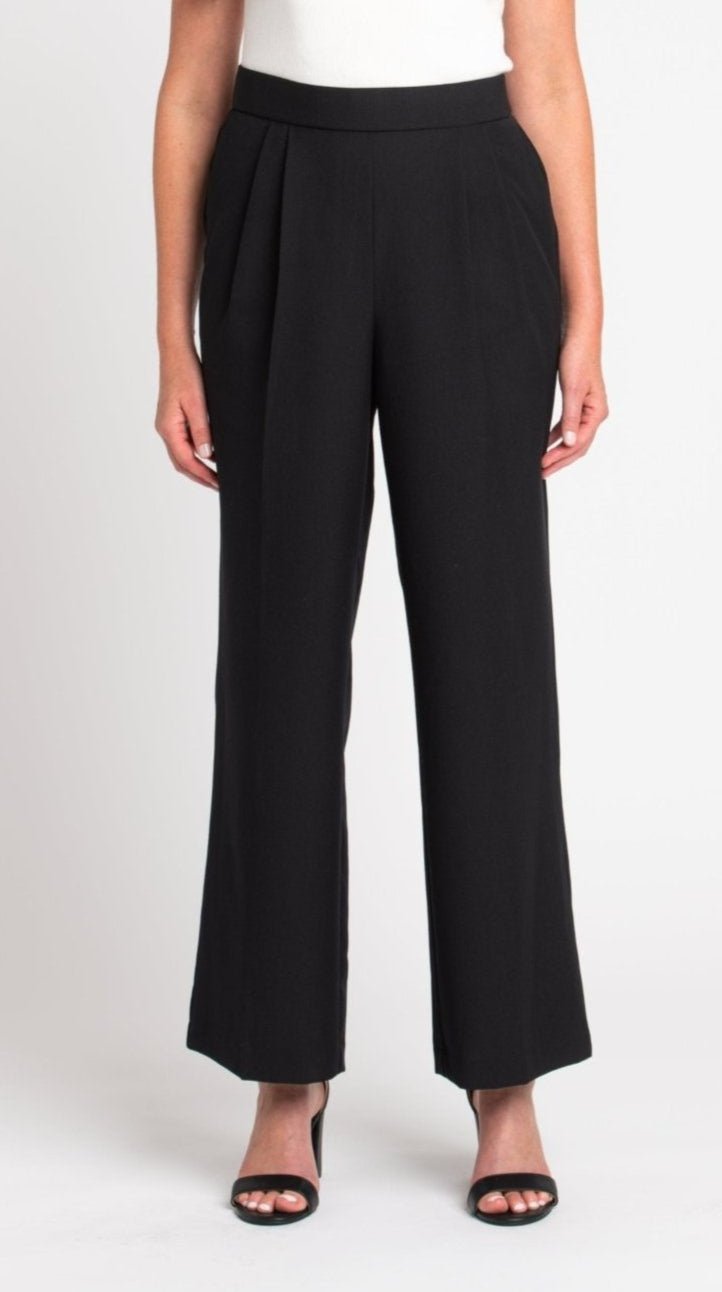 Roz & Ali Pleated Wide Leg Trouser Pants - DressbarnPants