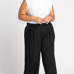 Roz & Ali Pleated Wide Leg Trouser Pants - Plus - DressbarnPants