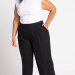 Roz & Ali Pleated Wide Leg Trouser Pants - Plus - DressbarnPants