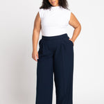 Roz & Ali Pleated Wide Leg Trouser Pants - Plus - DressbarnPants