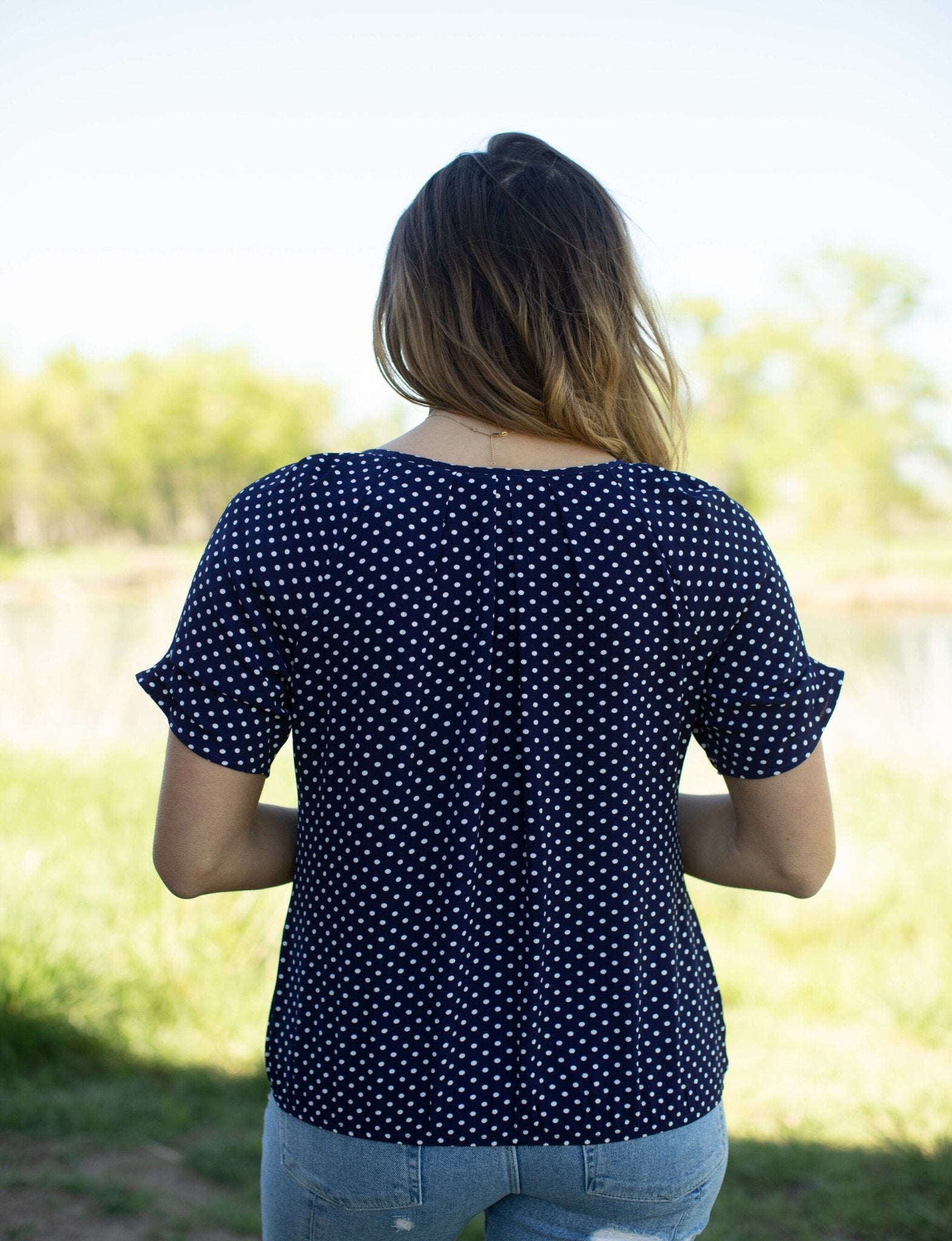 Roz & Ali Raglan Sleeve Bubble Blouse - DressbarnShirts & Blouses