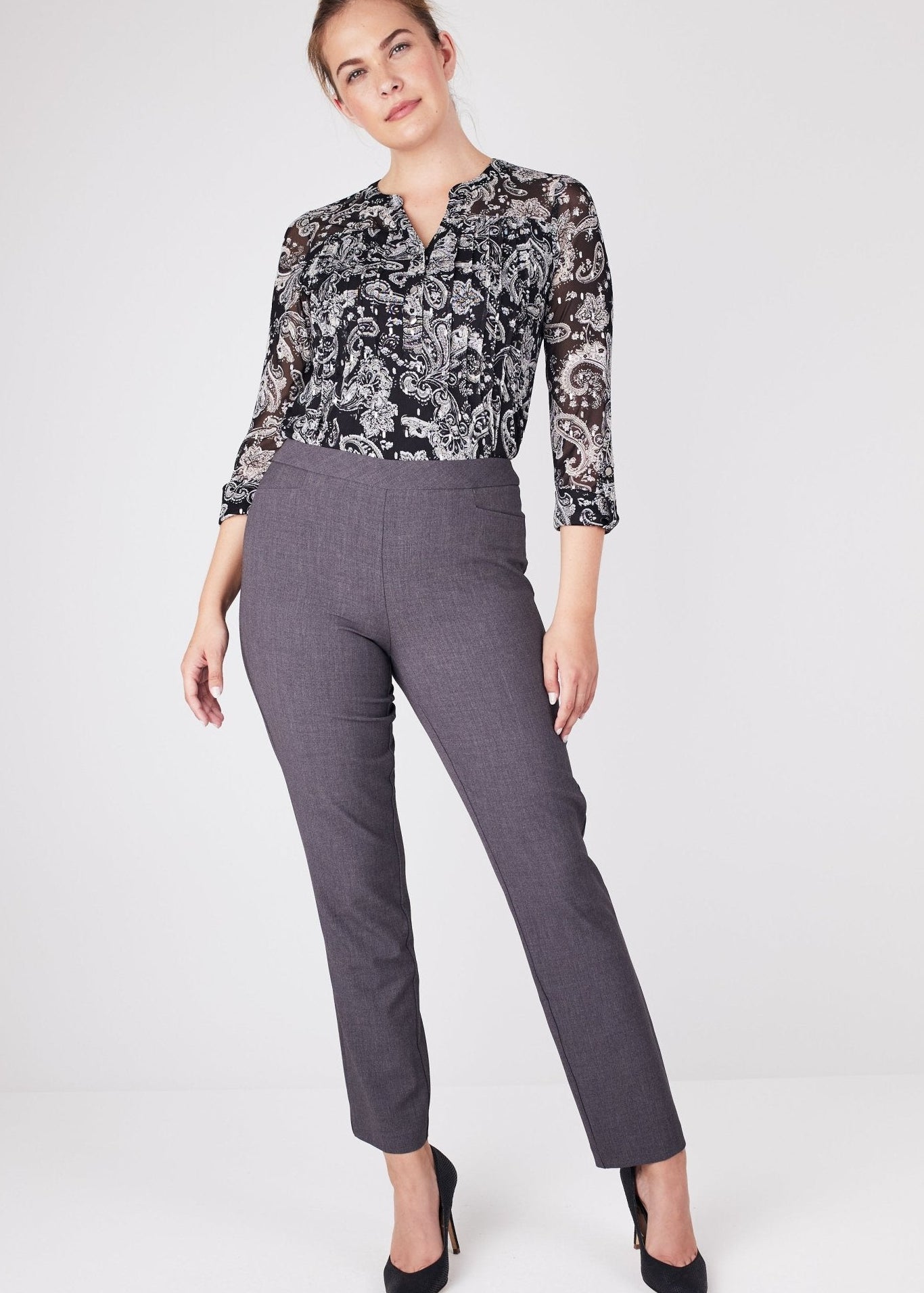 Roz & Ali Secret Agent Pants with L Pockets - Petite - DressbarnPants