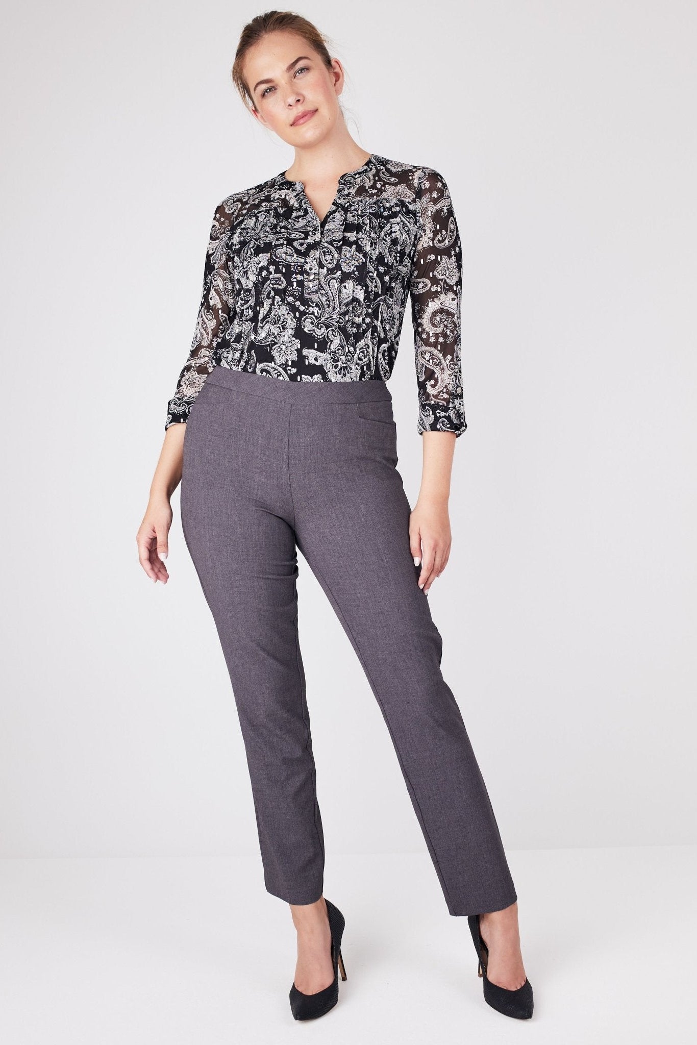 Roz & Ali Secret Agent Pants with L Pockets - Petite - DressbarnPants