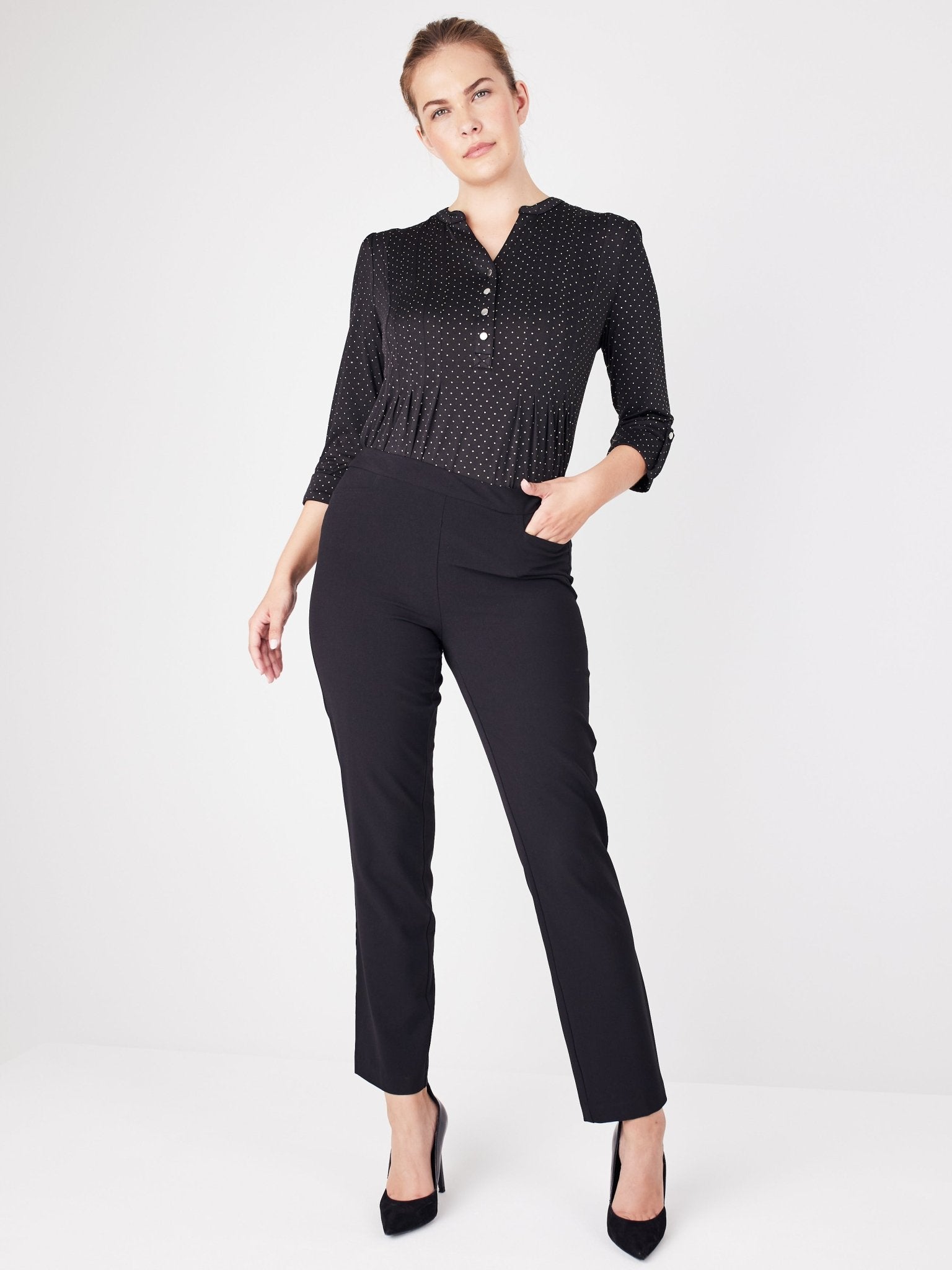 Roz & Ali Secret Agent Pants with L Pockets - Petite - DressbarnPants