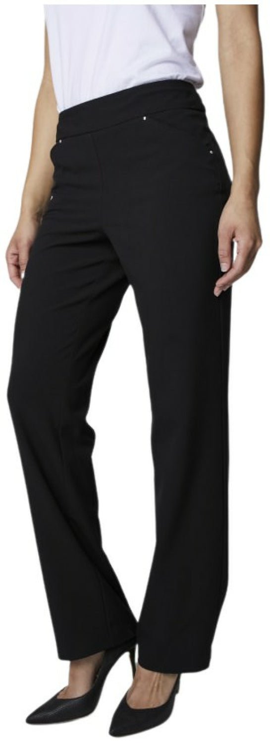 Roz & Ali Secret Agent Pull On Tummy Control Pants Cateye Pockets with Rivets - Average Length - DressbarnPants