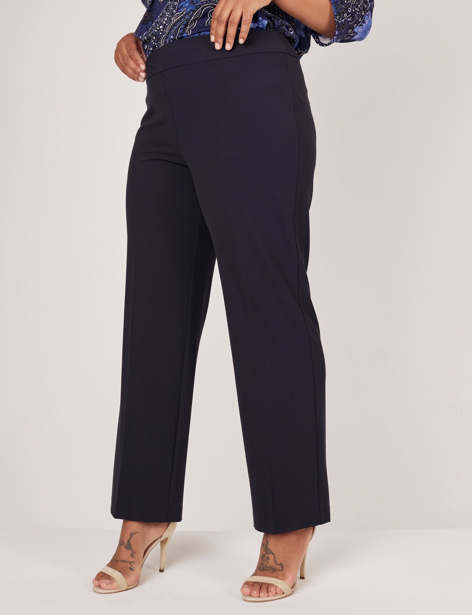 Roz & Ali Secret Agent Pull On Tummy Control Pants - Plus - DressbarnPants