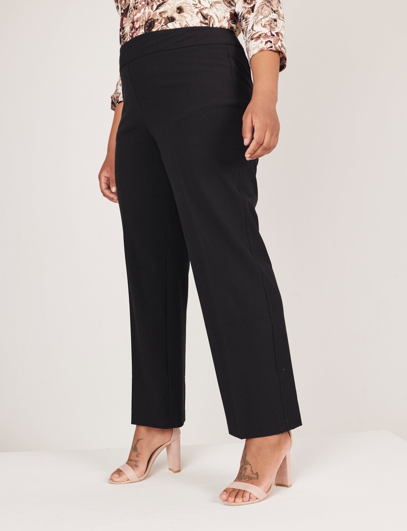 Roz & Ali Secret Agent Pull On Tummy Control Pants - Plus - DressbarnPants